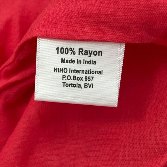 HIHO Bright Pink Embroidered Sleeveless Boho Shift Dress Small Rayon - Picture 6 of 7